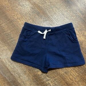 Carter's Navy Blue Shorts with White Drawstring